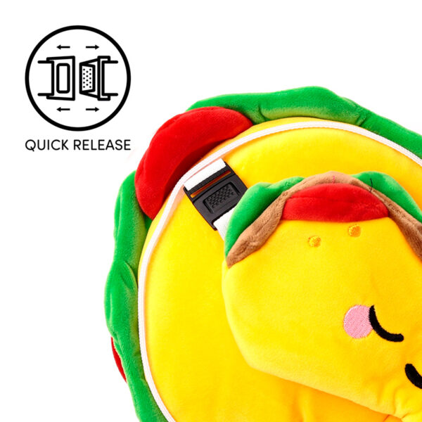 Relaxeazzz Travel Pillow & Eye Mask - Foodiemals Frida the Taco - Image 5