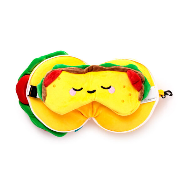 Relaxeazzz Travel Pillow & Eye Mask - Foodiemals Frida the Taco - Image 8