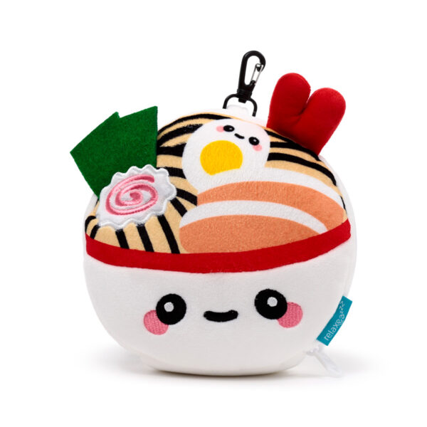 Relaxeazzz Travel Pillow & Eye Mask - Foodiemals Nori the Ramen Bowl - Image 4