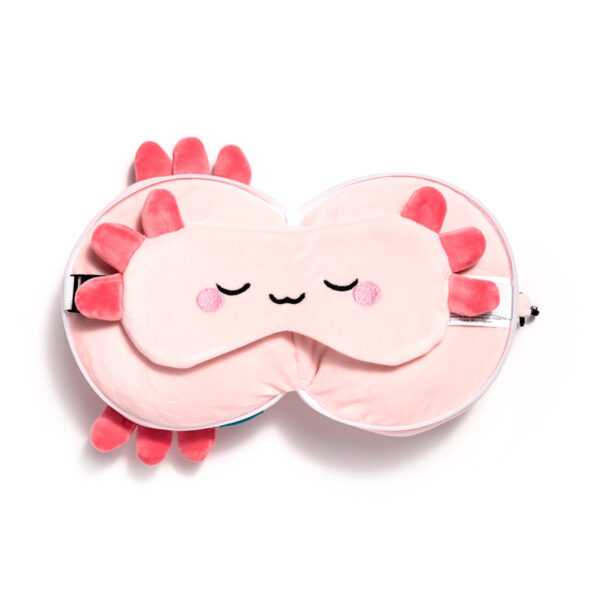 Relaxeazzz Travel Pillow & Eye Mask - Adoramals Maddie the Axolotl - Image 7