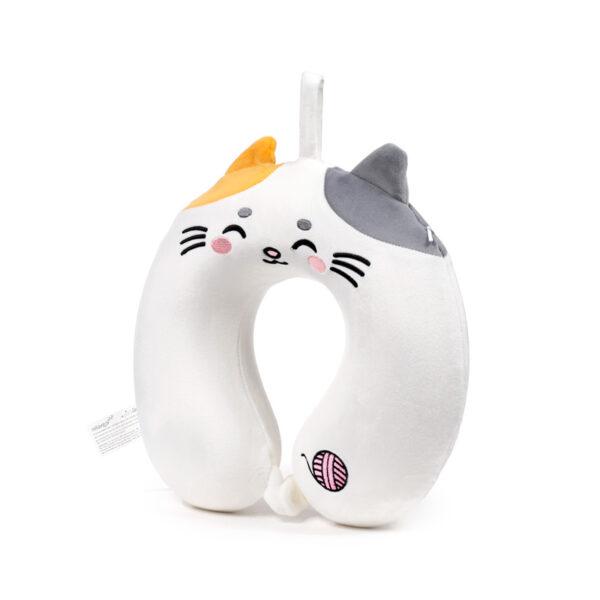 Relaxeazzz Plush Memory Foam Travel Pillow - Adoramals Lola the Cat - Image 4