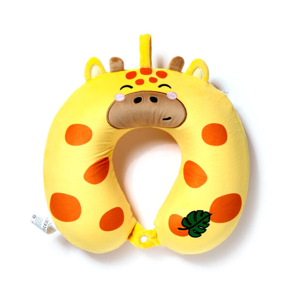 Relaxeazzz Plush Memory Foam Travel Pillow - Adoramals Raffi the Giraffe - Image 2