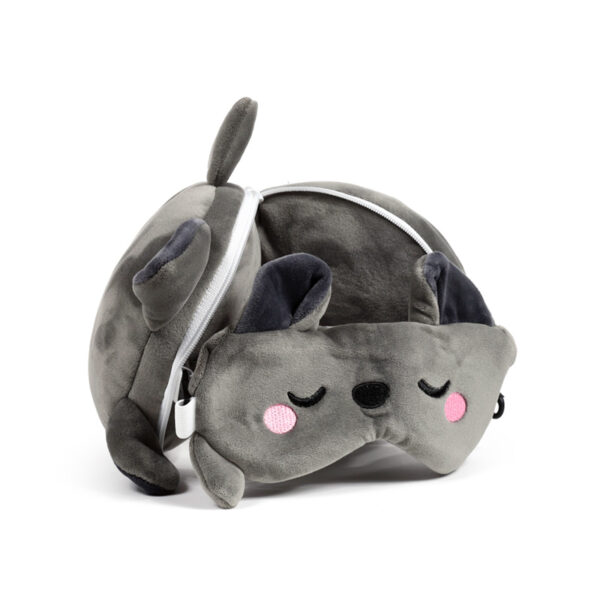 Relaxeazzz Travel Pillow & Eye Mask - Adoramals Dexter the Bat - Image 3