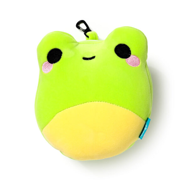 Relaxeazzz Travel Pillow & Eye Mask - Adoramals Silas the Frog - Image 2