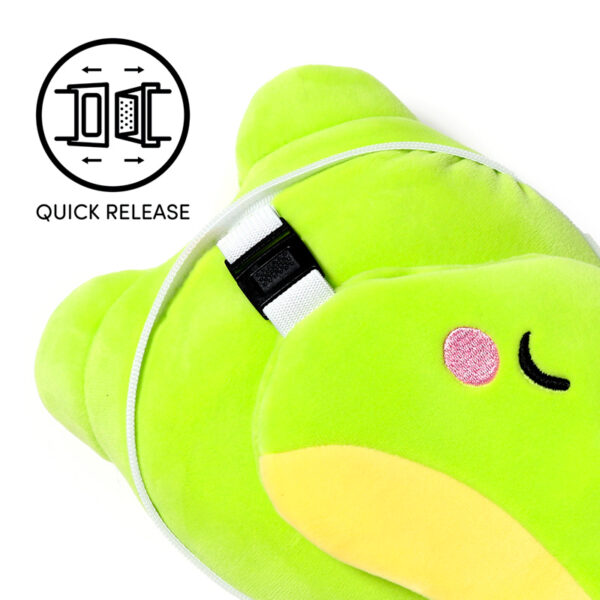 Relaxeazzz Travel Pillow & Eye Mask - Adoramals Silas the Frog - Image 5