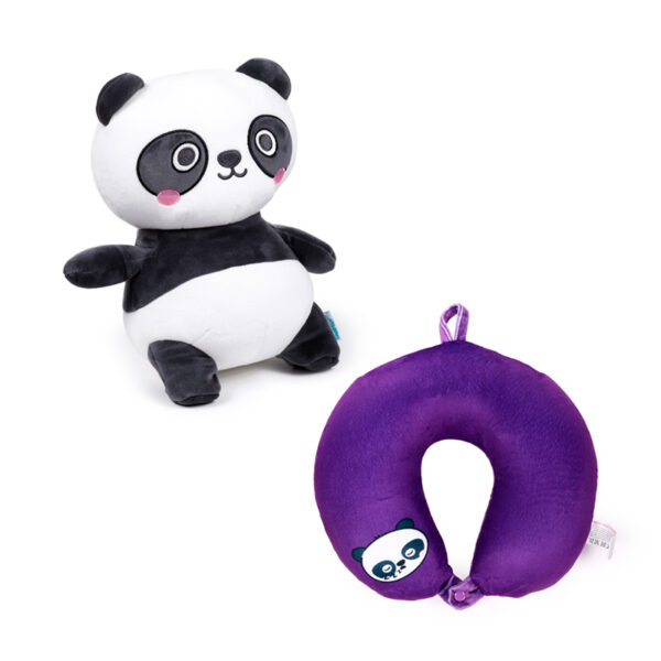 2-in-1 Swapseazzz Travel Pillow and Plush Toy - Adoramals Susu the Panda - Image 10