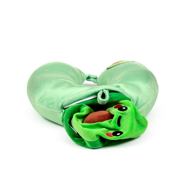2-in-1 Swapseazzz Travel Pillow and Plush Toy - Foodiemals Pedro the Avocado - Image 5