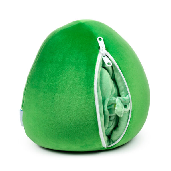 2-in-1 Swapseazzz Travel Pillow and Plush Toy - Foodiemals Pedro the Avocado - Image 6