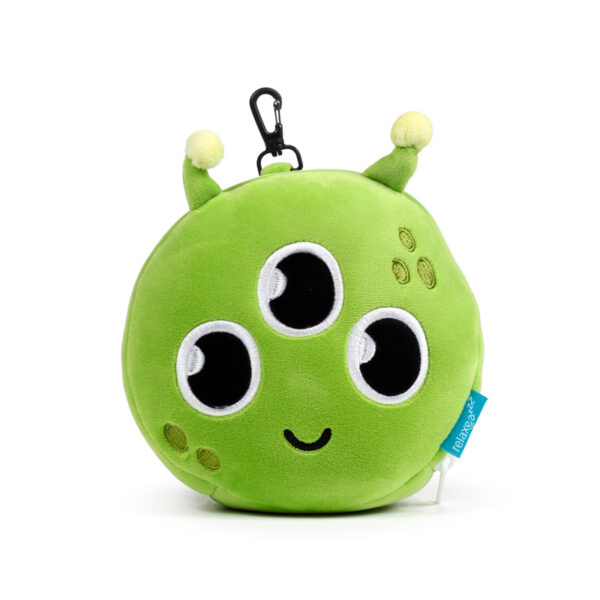 Relaxeazzz Travel Pillow & Eye Mask - Space Cadet Alien - Image 4