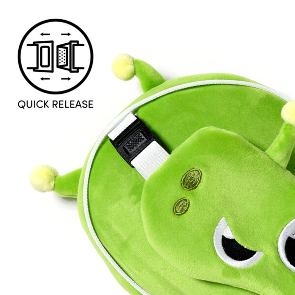 Relaxeazzz Travel Pillow & Eye Mask - Space Cadet Alien - Image 5