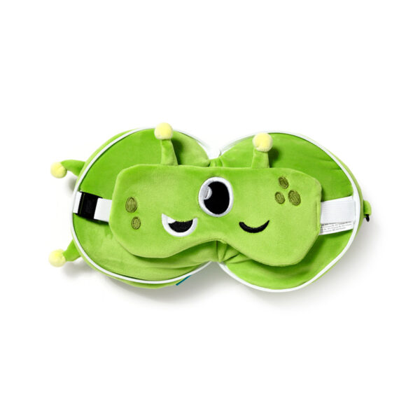 Relaxeazzz Travel Pillow & Eye Mask - Space Cadet Alien - Image 7