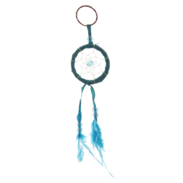 Dreamcatcher Keyring - Bright Mini Feathers - Image 4