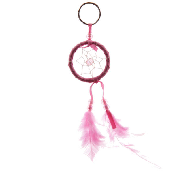 Dreamcatcher Keyring - Bright Mini Feathers - Image 5