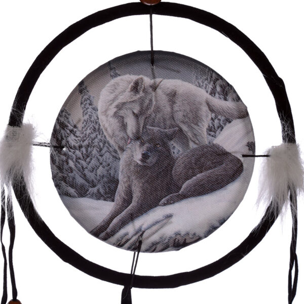 Dreamcatcher (Small) - Lisa Parker Snow Kisses Wolf - Image 2