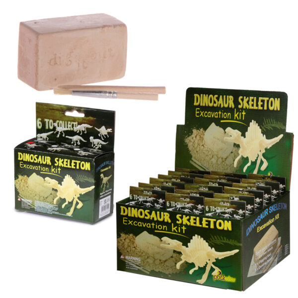 Fun Excavation Dig it Out Kit - Small Dino Skeleton - Image 5