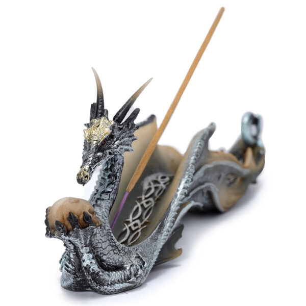 Shimmering Celtic Fantasy Dragon Ashcatcher - Image 2
