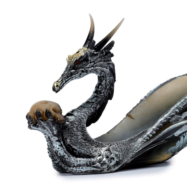 Shimmering Celtic Fantasy Dragon Ashcatcher - Image 6