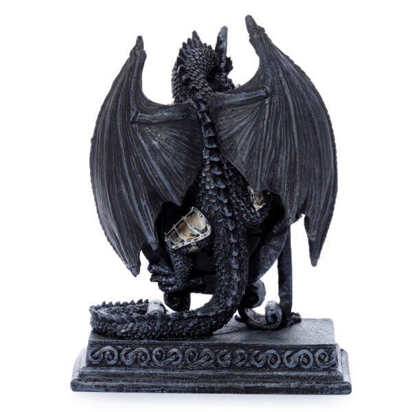 Gothic Armoured Dragon Mantle Clock - Image 3