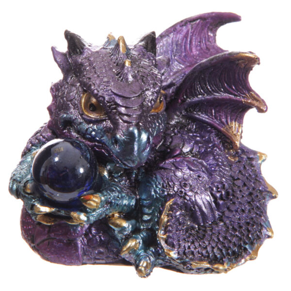 Baby Crystal Ball Cute Dragon Figurine - Image 2
