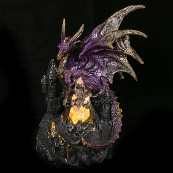 LED Crystal Castle Collectable Dragon Figurine - Image 2