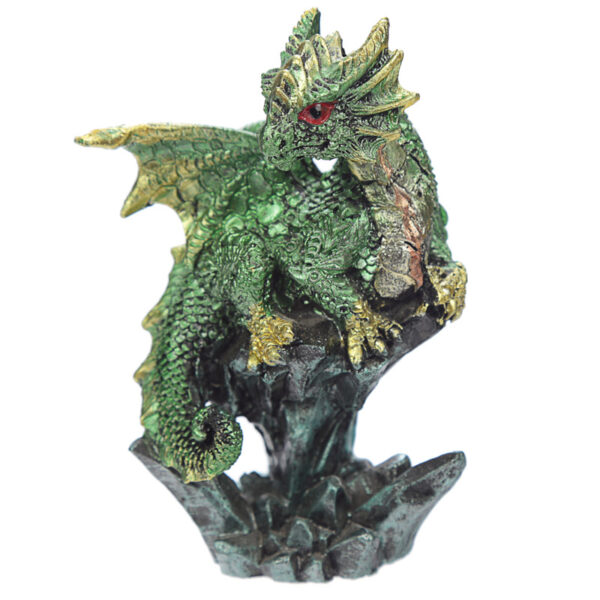 Rock Crystal Enchanted Nightmare Dragon Figurine - Image 4