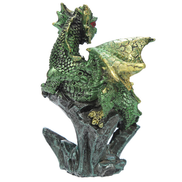 Rock Crystal Enchanted Nightmare Dragon Figurine - Image 5
