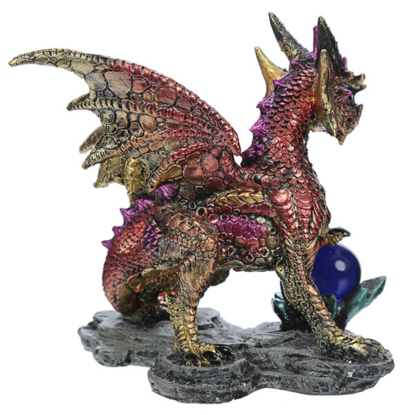 Crystal Rock Soothsayer Enchanted Nightmare Dragon Figurine - Image 3