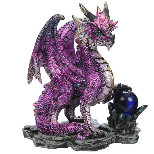 Crystal Rock Soothsayer Enchanted Nightmare Dragon Figurine - Image 4
