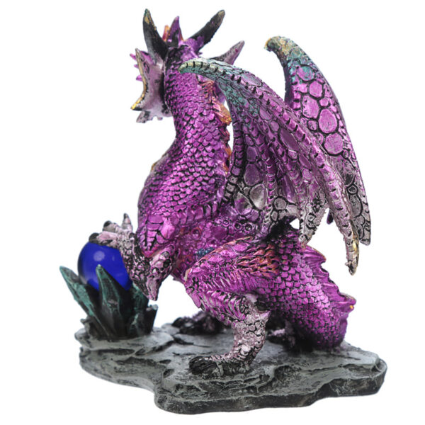 Crystal Rock Soothsayer Enchanted Nightmare Dragon Figurine - Image 5