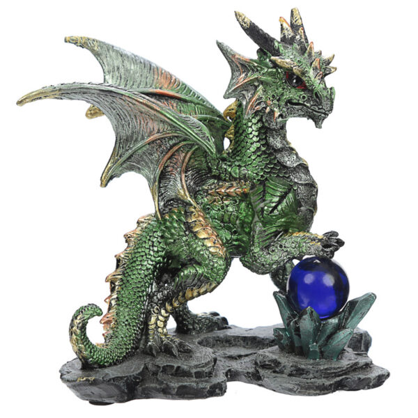 Crystal Rock Soothsayer Enchanted Nightmare Dragon Figurine - Image 6