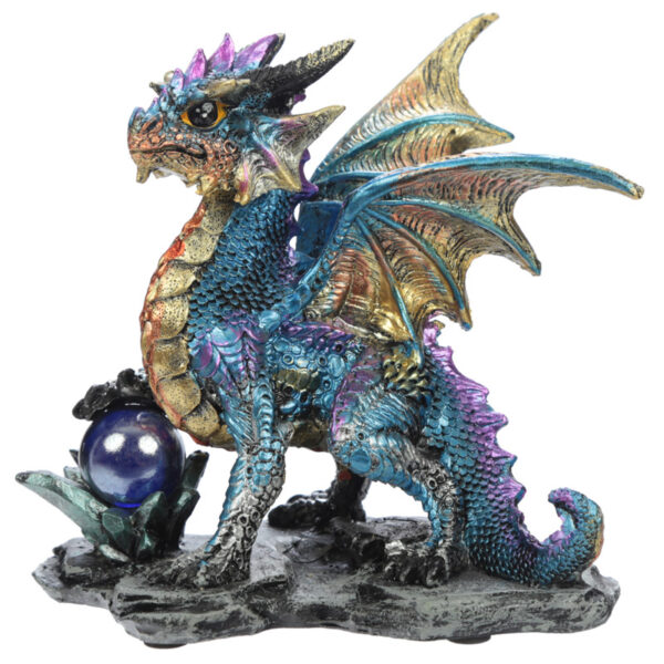 Crystal Rock Soothsayer Enchanted Nightmare Dragon Figurine - Image 8