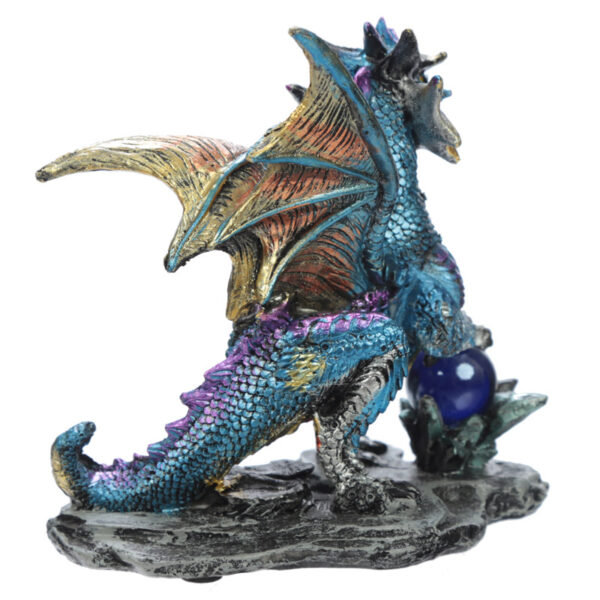 Crystal Rock Soothsayer Enchanted Nightmare Dragon Figurine - Image 9