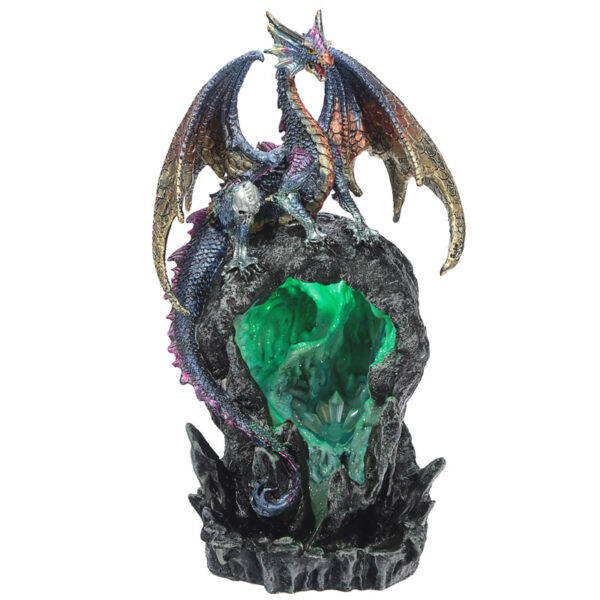 Fantasy LED Backflow Incense Burner - Ice Dragon Dark Legends - Image 2
