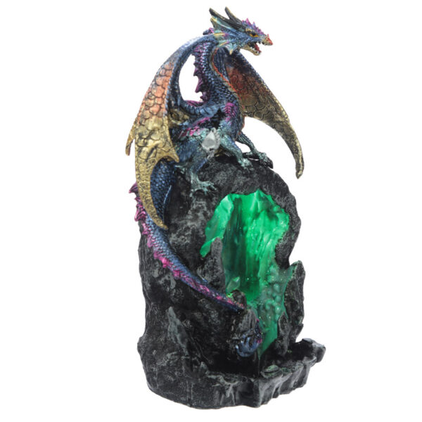 Fantasy LED Backflow Incense Burner - Ice Dragon Dark Legends - Image 3