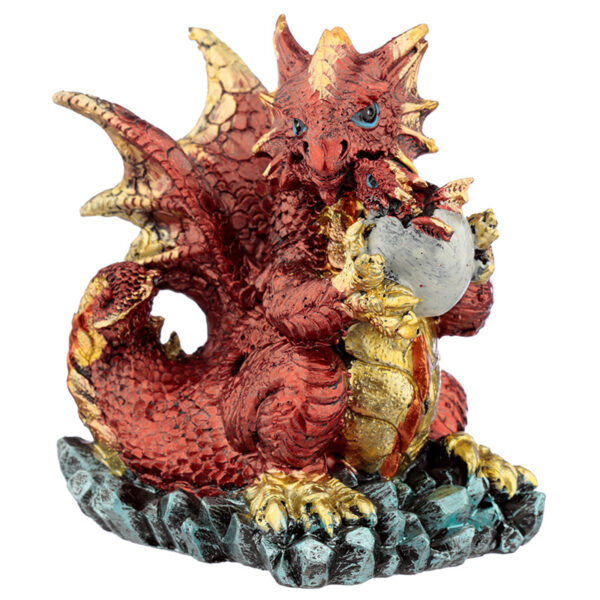 Mother and Hatching Baby Elements Dragon Figurine - Image 2