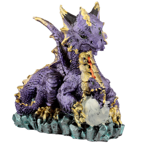 Mother and Hatching Baby Elements Dragon Figurine - Image 6