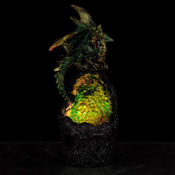 Crystal Cavern LED Dark Legends Dragon Figurine - Image 2
