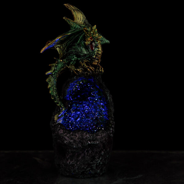 Crystal Cavern LED Dark Legends Dragon Figurine - Image 3