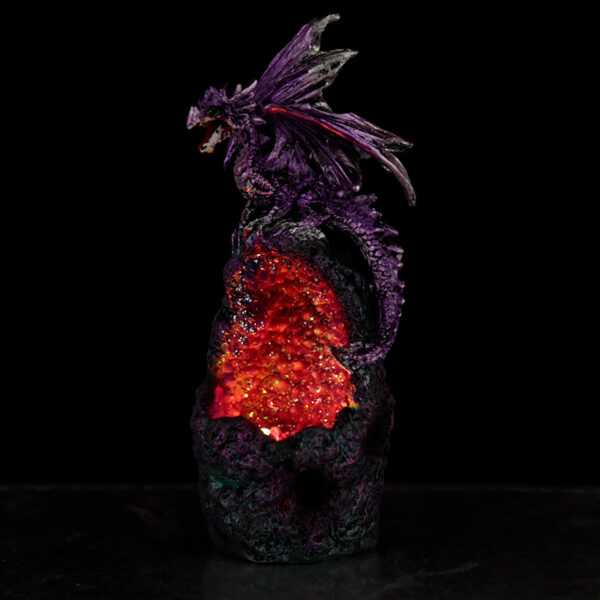 Crystal Cavern LED Dark Legends Dragon Figurine - Image 4