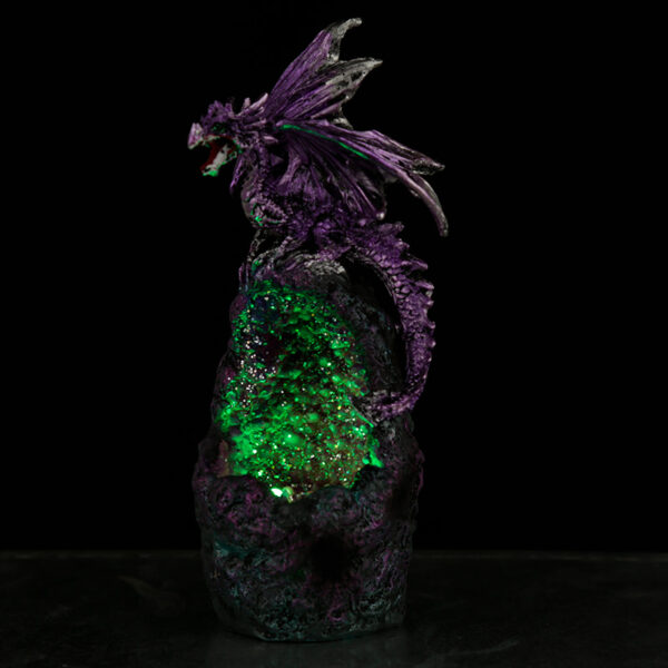 Crystal Cavern LED Dark Legends Dragon Figurine - Image 5