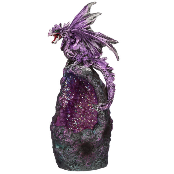 Crystal Cavern LED Dark Legends Dragon Figurine - Image 8