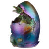 Hatching Egg Metallic Rainbow Dragon Figurine - Image 7