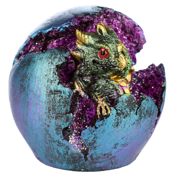 Geode Hatching Egg LED Baby Dragon Figurine - Image 7