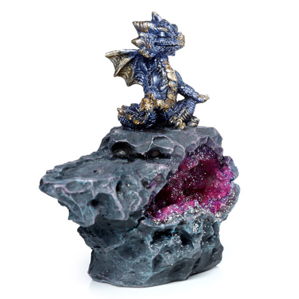 Elements Yoga Dragon LED Crystal Cave Ashcatcher Incense Stick Burner - Image 3
