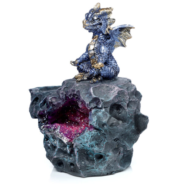 Elements Yoga Dragon LED Crystal Cave Ashcatcher Incense Stick Burner - Image 5
