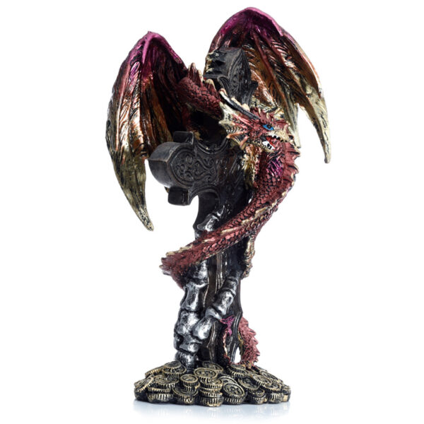Dark Legends Celtic Cross Treasure Guardian Dragon - Image 3