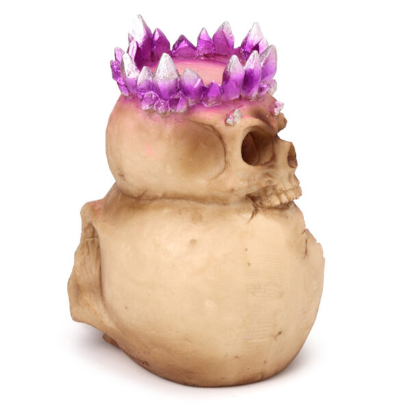 Tea Light Candle Holder - Elements Baby Dragon Crystal Skull Cave - Image 6
