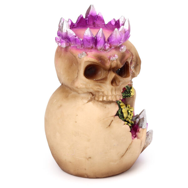Tea Light Candle Holder - Elements Baby Dragon Crystal Skull Cave - Image 7
