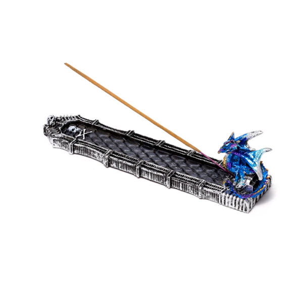 Ashcatcher Incense Burner - Enchanted Nightmare RIP Skull Dragon - Image 2