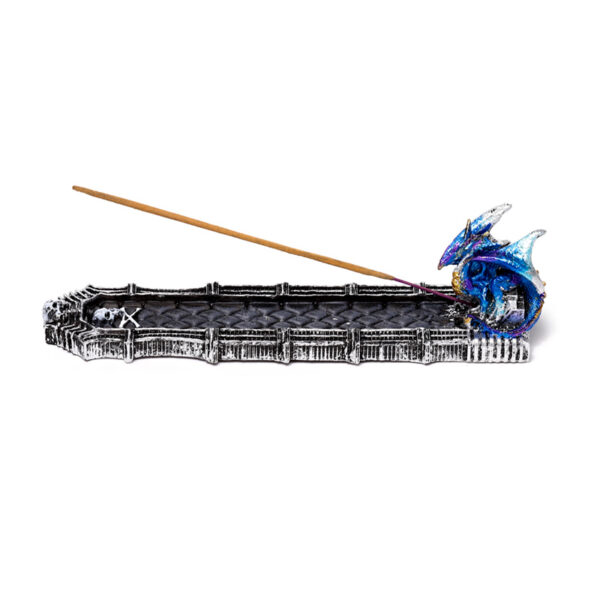 Ashcatcher Incense Burner - Enchanted Nightmare RIP Skull Dragon - Image 3